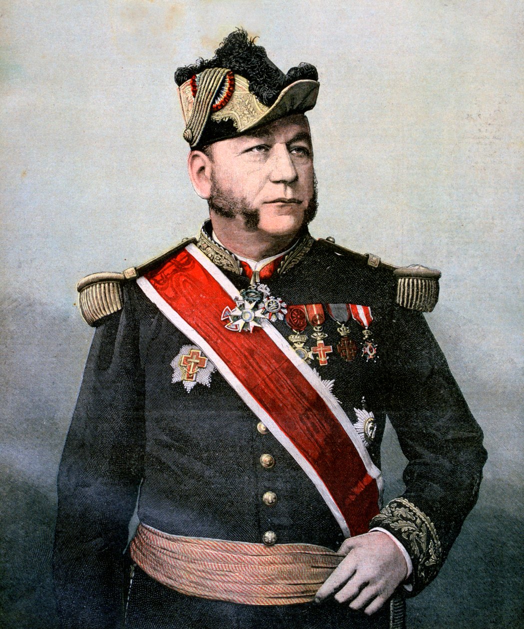 Ammiraglio Humann, comandante della Marina francese in Estremo Oriente, 1893 da Unbekannt
