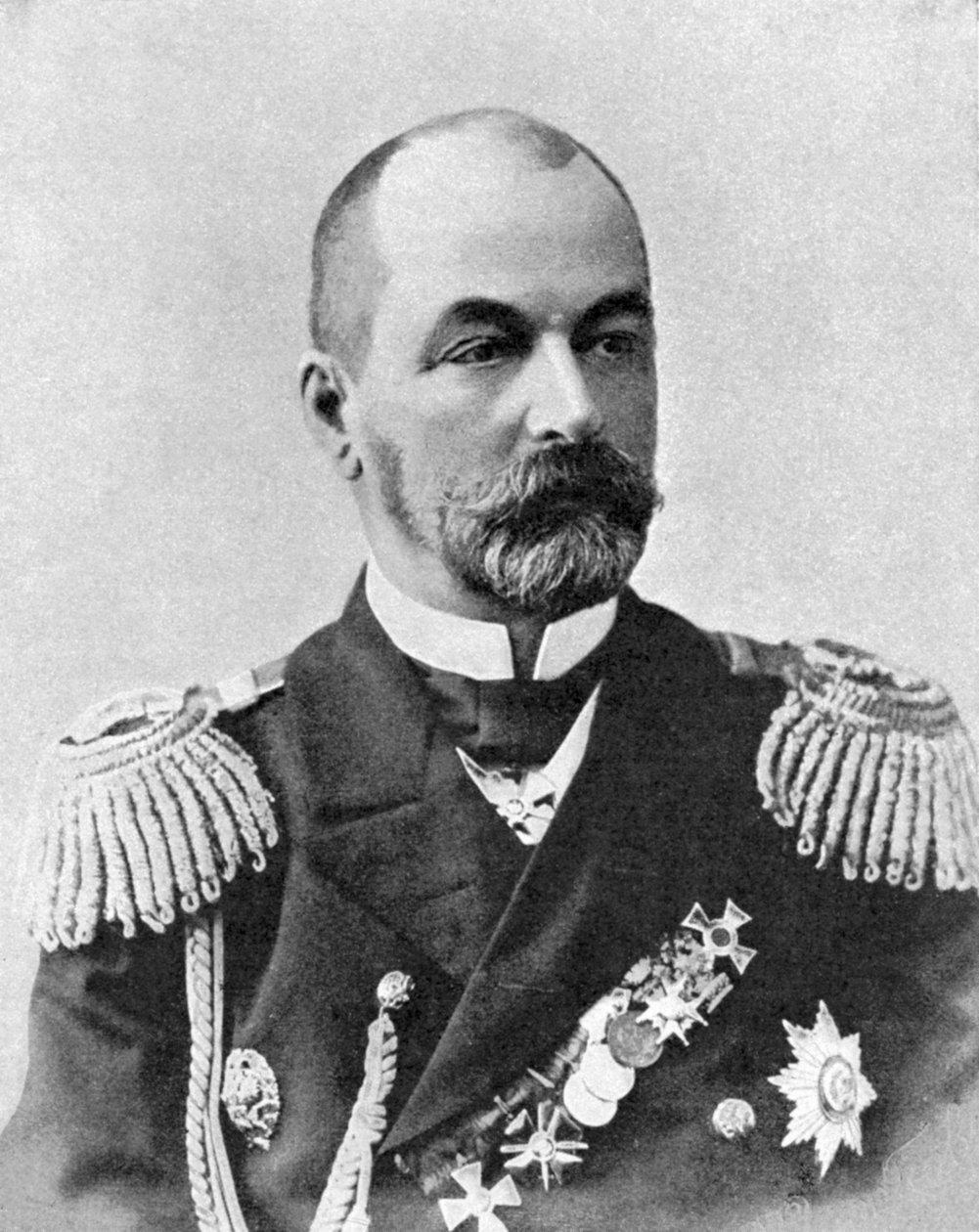Ammiraglio Rozhestvensky, Comandante Russo, Guerra Russo-Giapponese, 1904-5 da Unbekannt