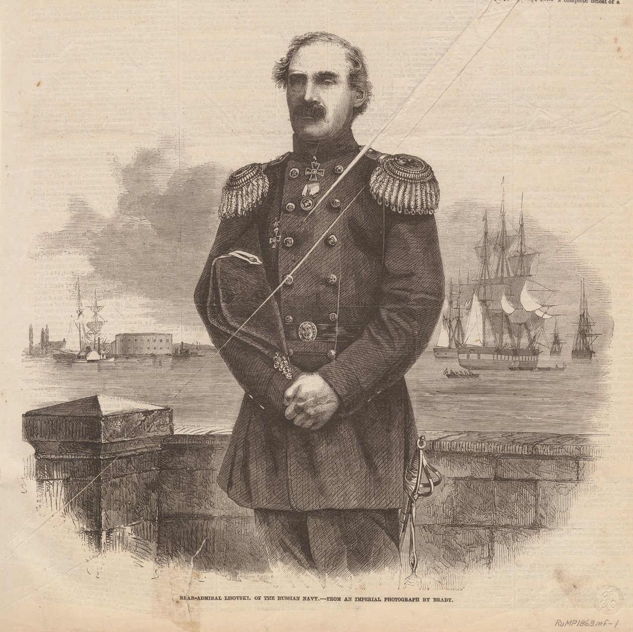 Ammiraglio Stepan Stepanovich Lesovsky 1816-1866, 1863 da Unbekannt
