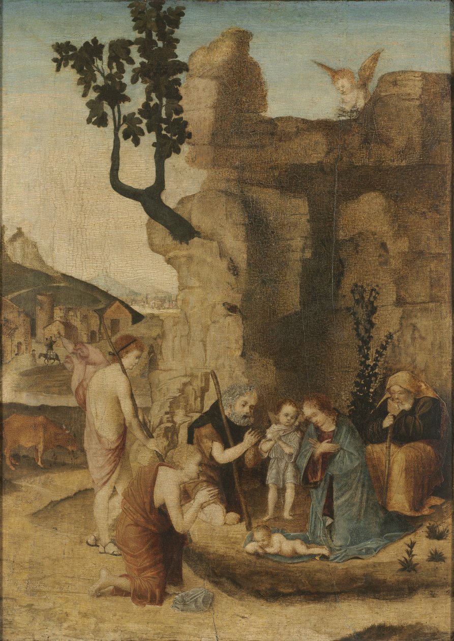 Adorazione dei pastori, c. 1500 da Unbekannt