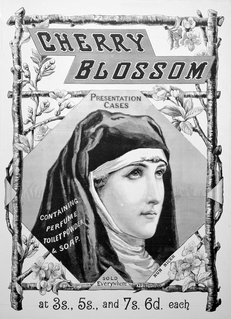 Pubblicità per i prodotti Cherry Blossom, 1893 da Unbekannt