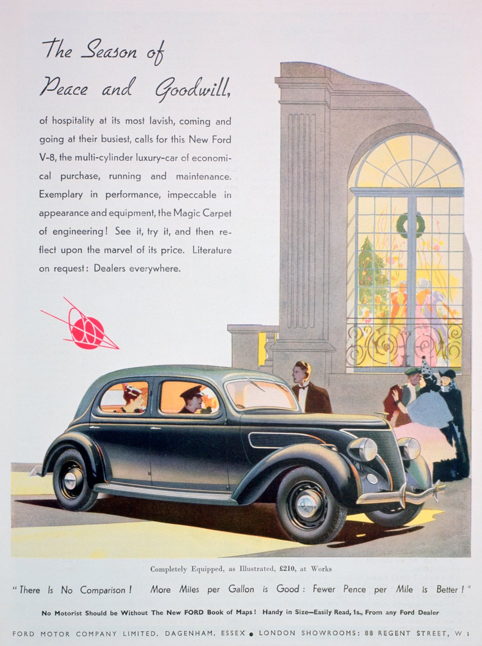Pubblicità per automobili Ford, 1936 da Unbekannt