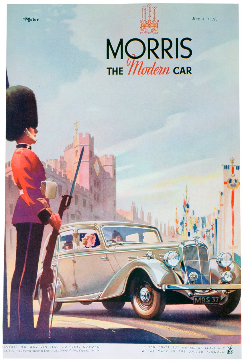 Pubblicità per auto Morris, 1937 da Unbekannt