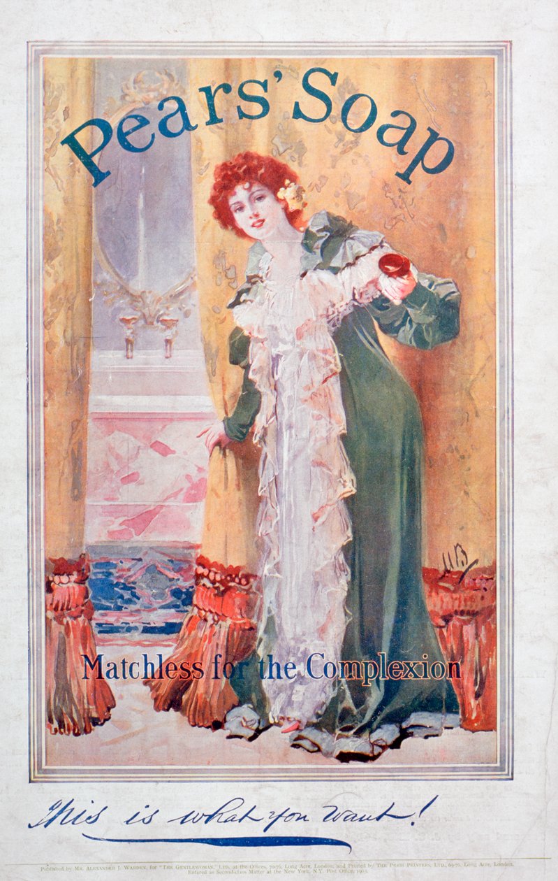 Pubblicità per il sapone Pears, 1906 da Unbekannt