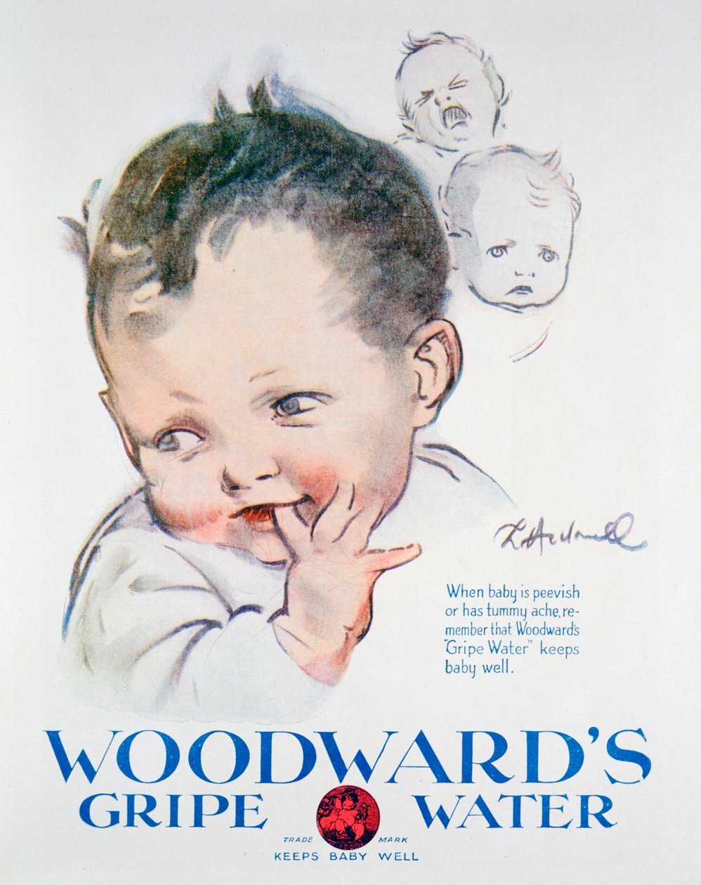 Pubblicità per Woodwards Gripe Water, 1925 da Unbekannt