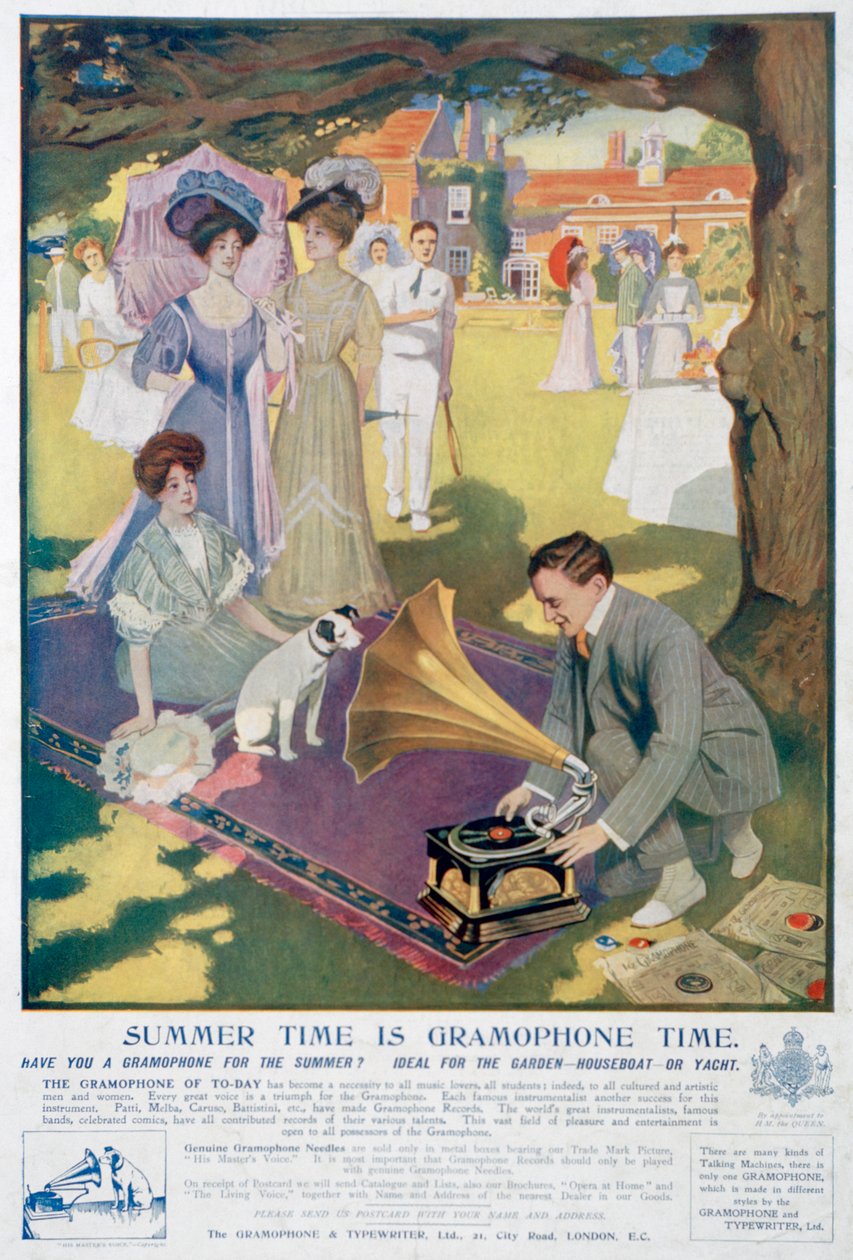 Pubblicità per la Gramophone and Typewriter Co da Unbekannt