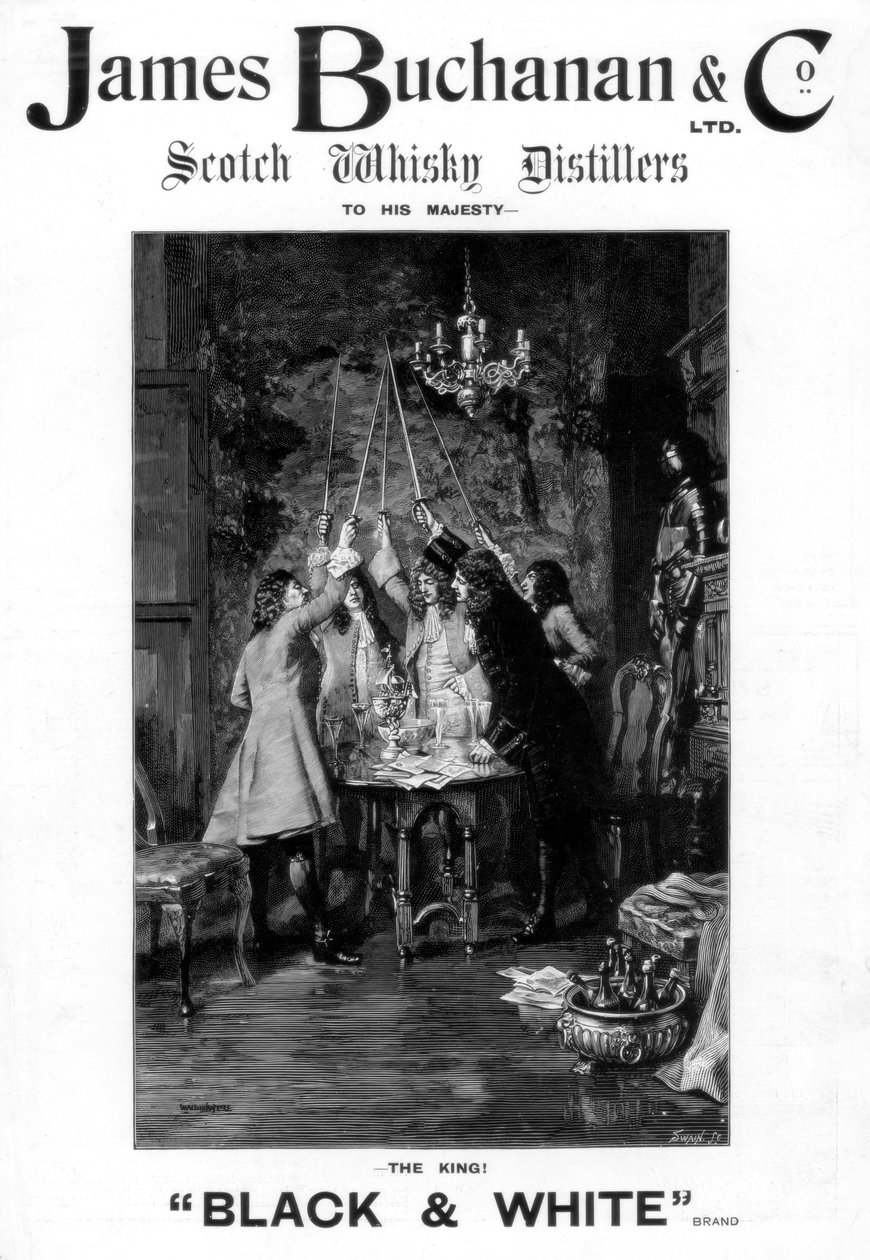 Pubblicità per il whisky scozzese James Buchanan and Co. da Unbekannt