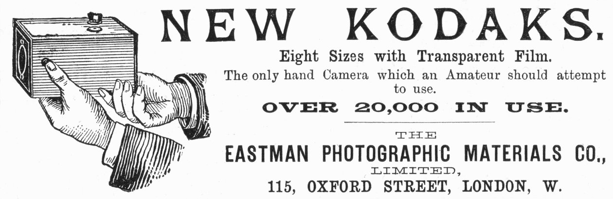 Pubblicità per fotocamere Kodak da Unbekannt