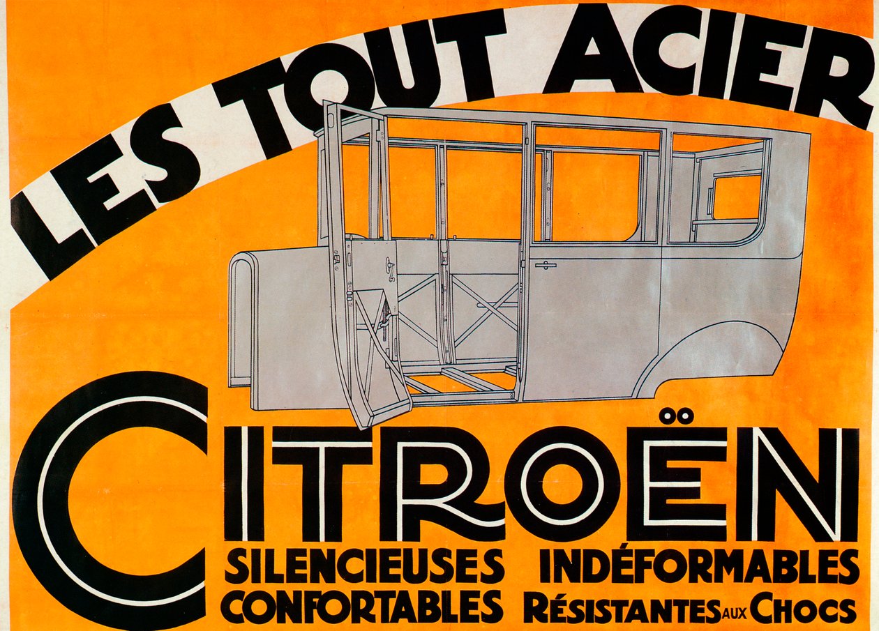 Pubblicità per auto Citroen in acciaio, c1924 da Unbekannt
