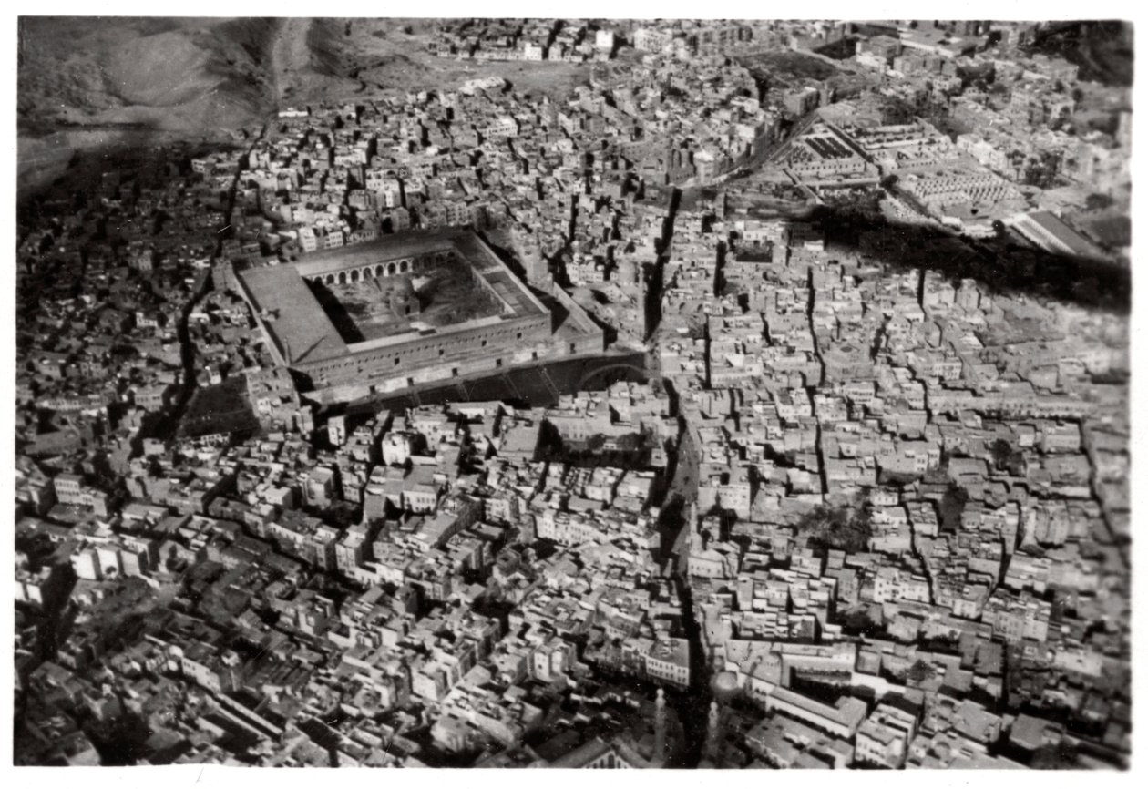 Vista aerea del Cairo Vecchio, Egitto, da uno Zeppelin da Unbekannt