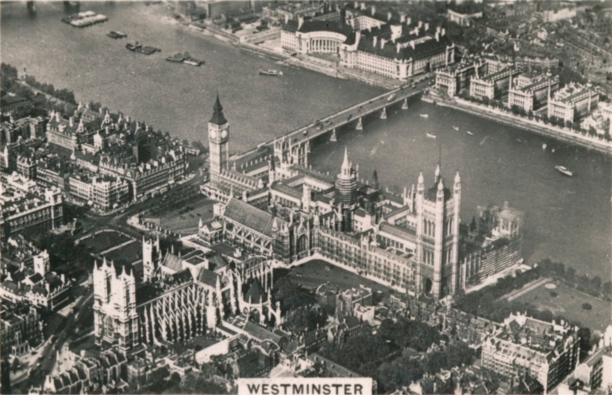 Veduta aerea di Westminster, 1939 da Unbekannt