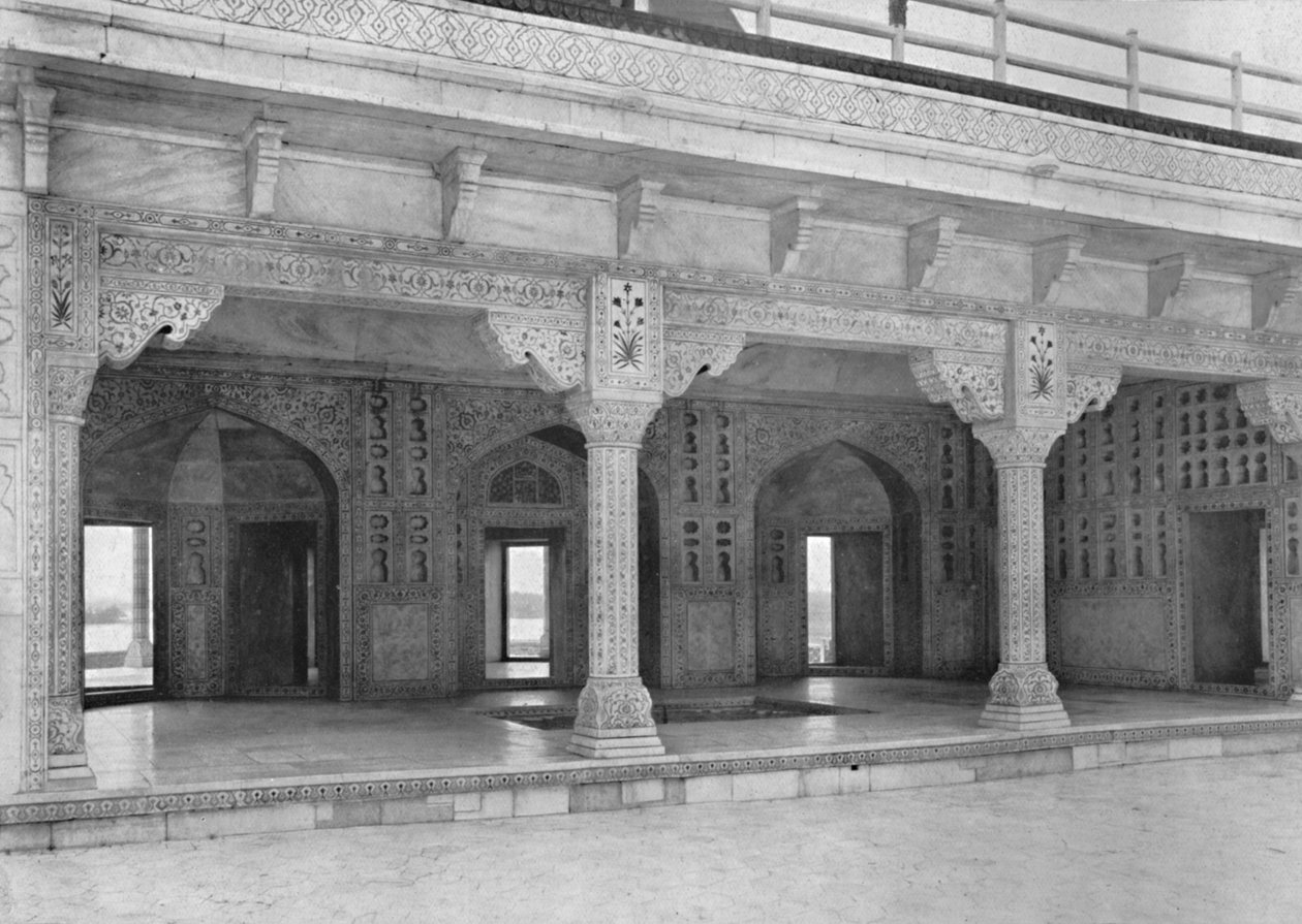 Agra. Una stanza nella Torre del Gelsomino, c1910 da Unbekannt