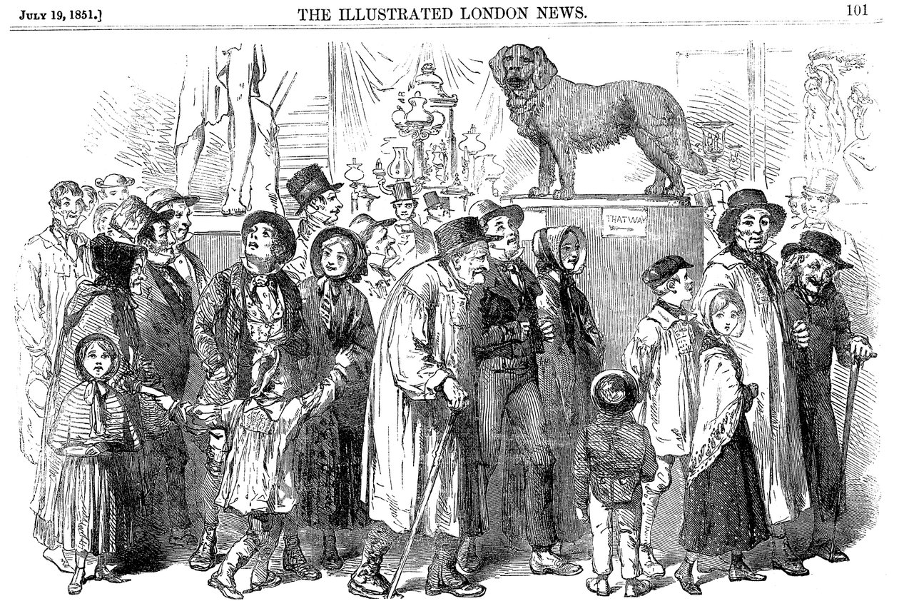 Lavoratori agricoli e le loro famiglie alla Grande Esposizione del 1851 da Unbekannt