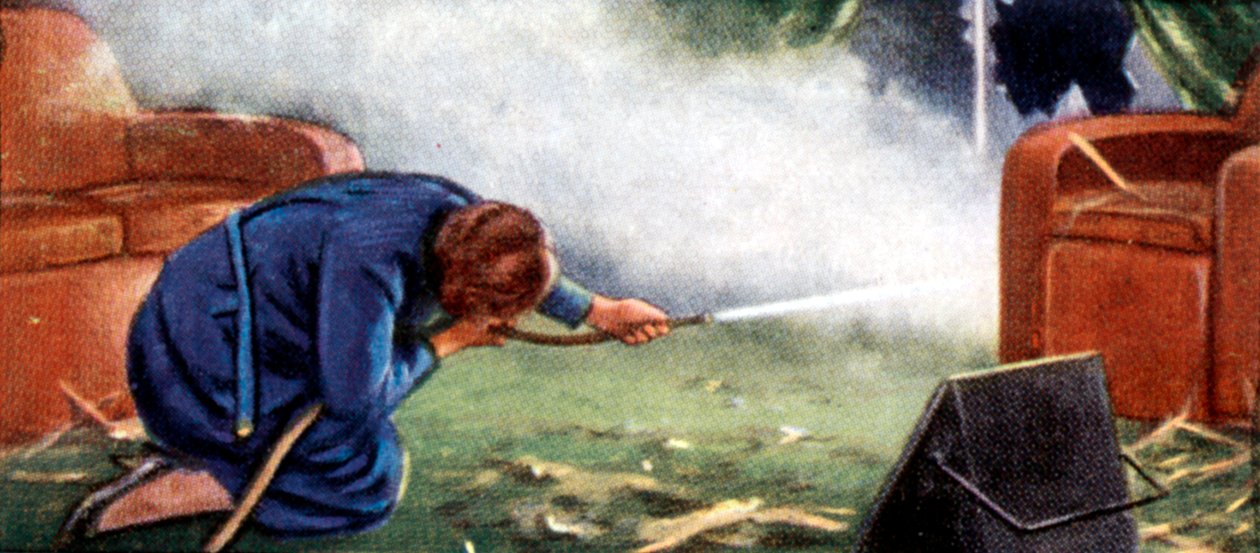 Precauzioni contro i raid aerei, carta da sigarette, britannica da Unbekannt