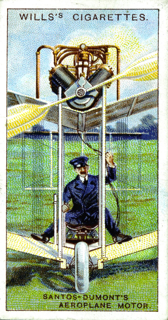 Alberto Santos-Dumont, aeronauta brasiliano, primo volo registrato in Europa, 1906, 1915 da Unbekannt