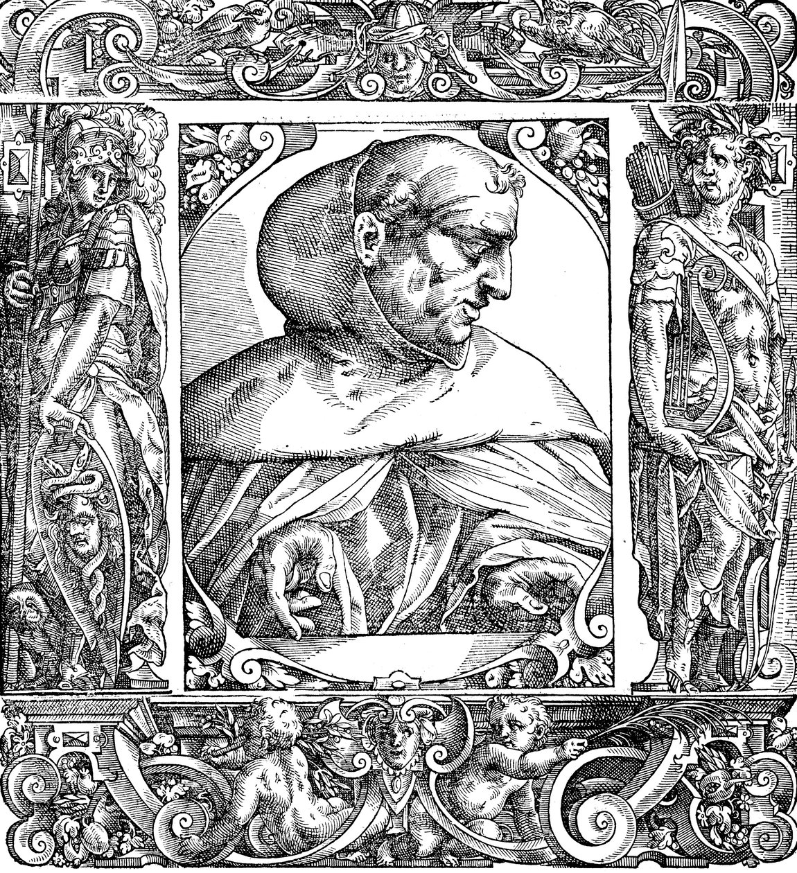 Albertus Magnus c1200-1280 frate domenicano nato in Germania, XVI secolo da Unbekannt