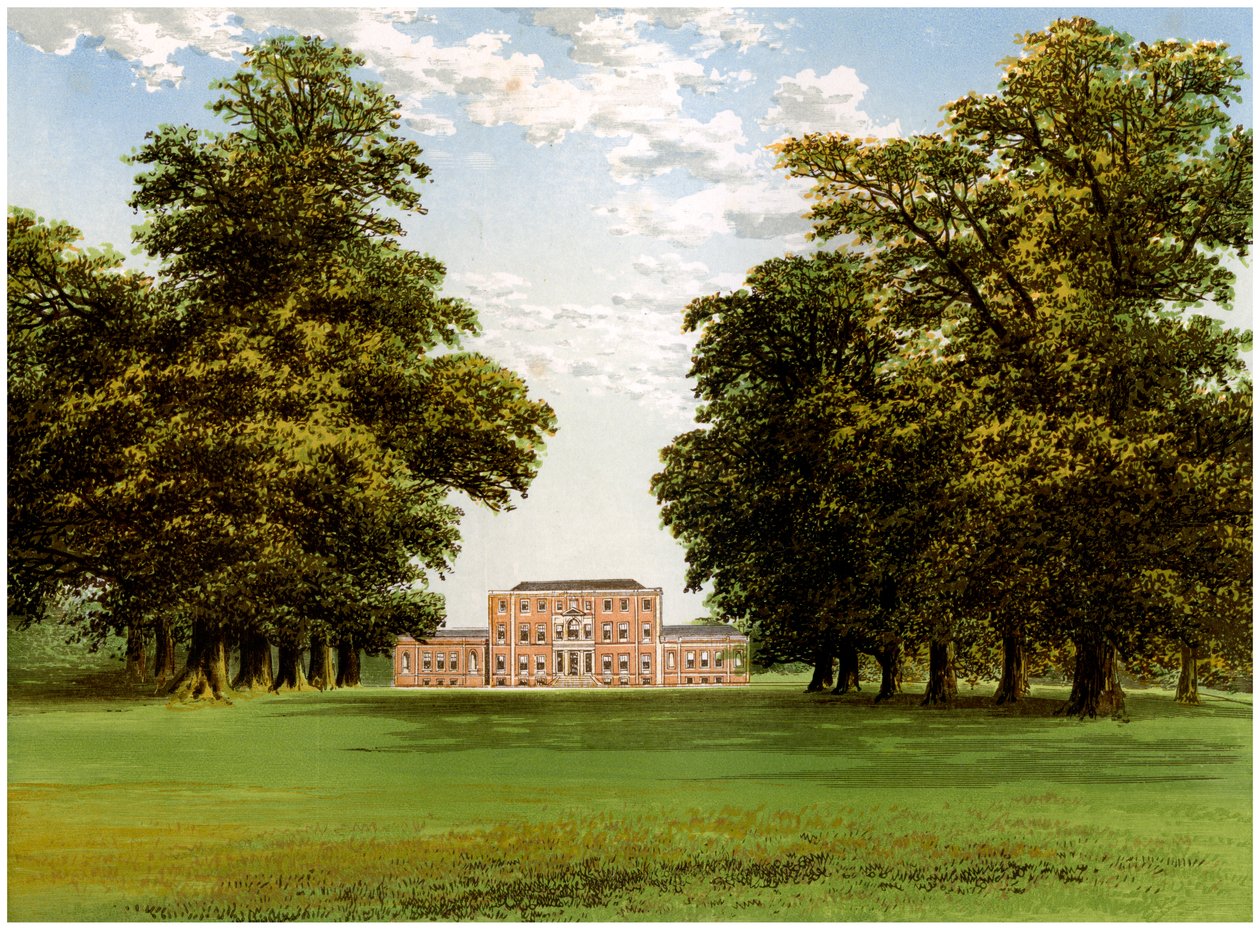 Aldby Park, Yorkshire, casa della famiglia Darley, c1880 da Unbekannt