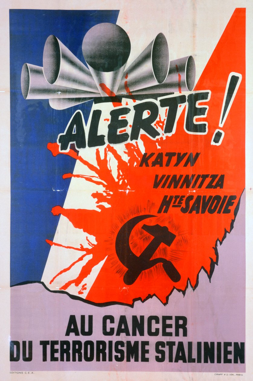 Allerta!, per il Cancro del Terrorismo Stalinista, c1940-1953 da Unbekannt