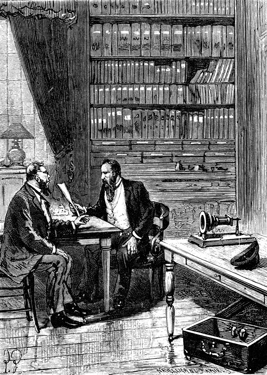 Alexander Graham Bell 1847-1922, inventore americano di origine scozzese, 1876 da Unbekannt