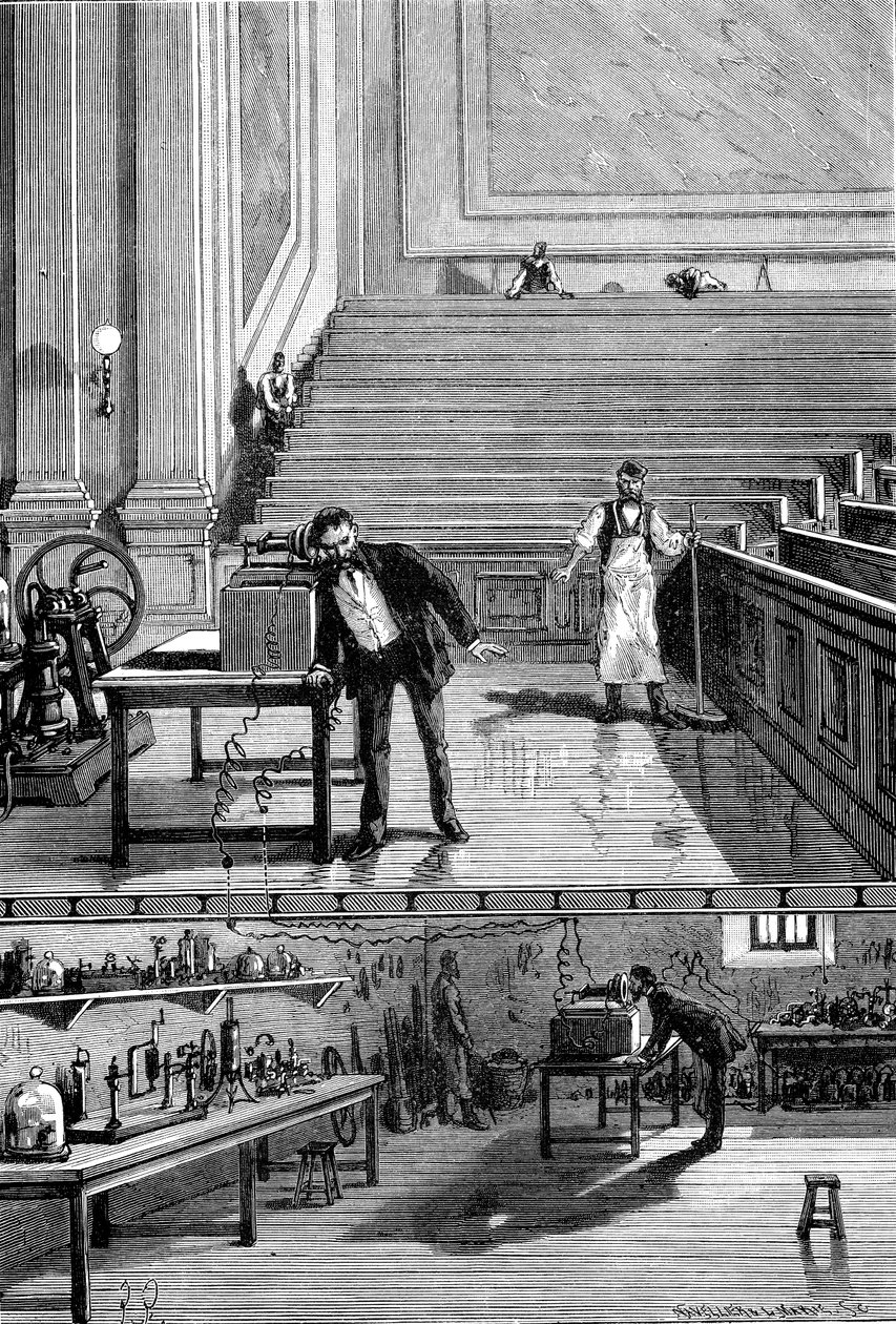 Alexander Graham Bell, inventore americano di origine scozzese, 1883 da Unbekannt