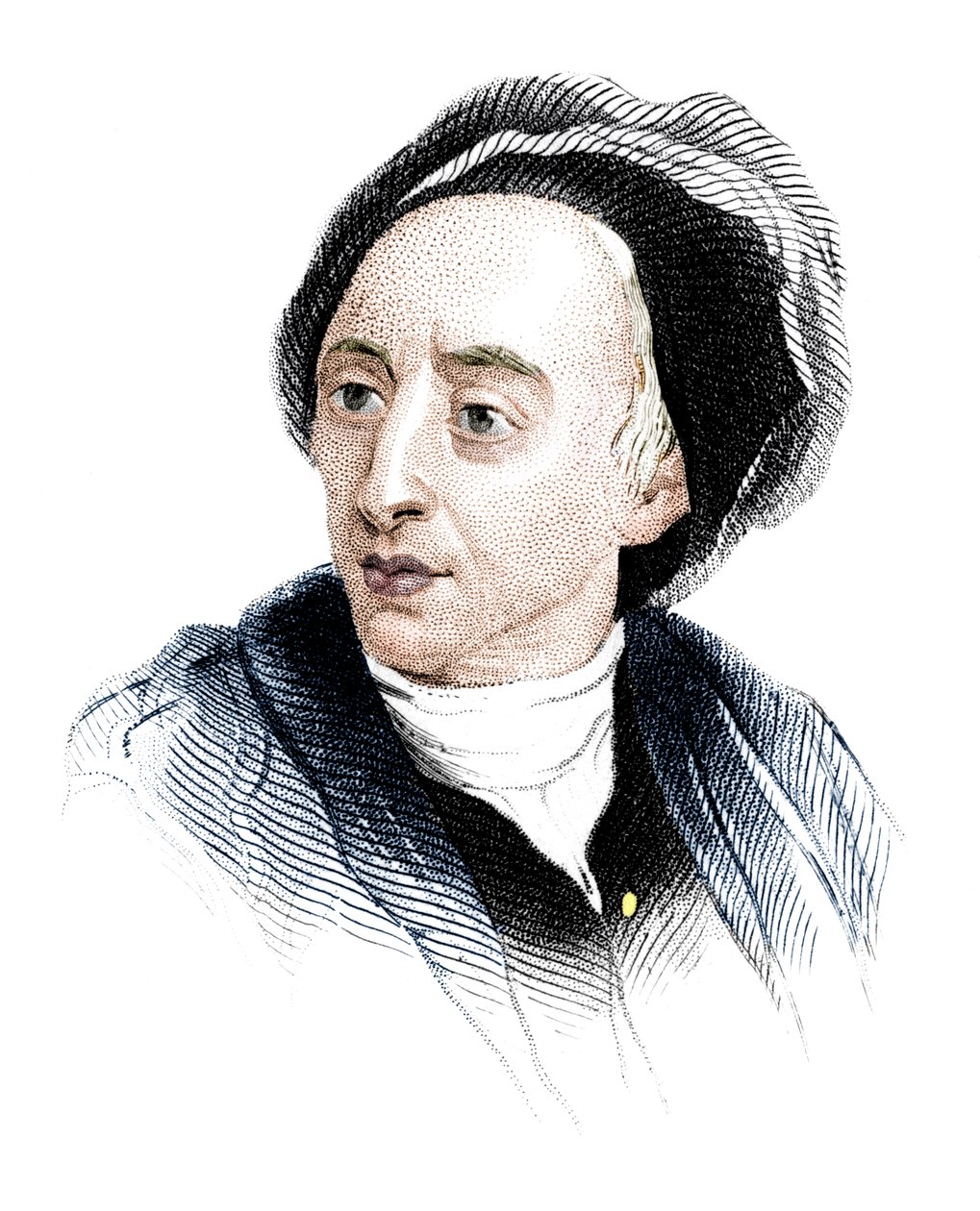 Alexander Pope, poeta inglese del primo Settecento, c1850 da Unbekannt