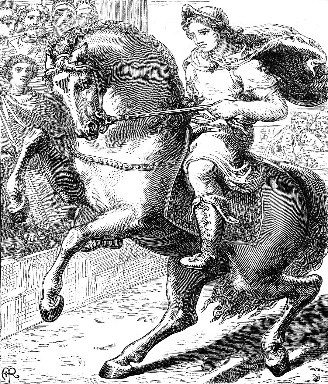 Alessandro Magno, 356-323 a.C., c1873 da Unbekannt