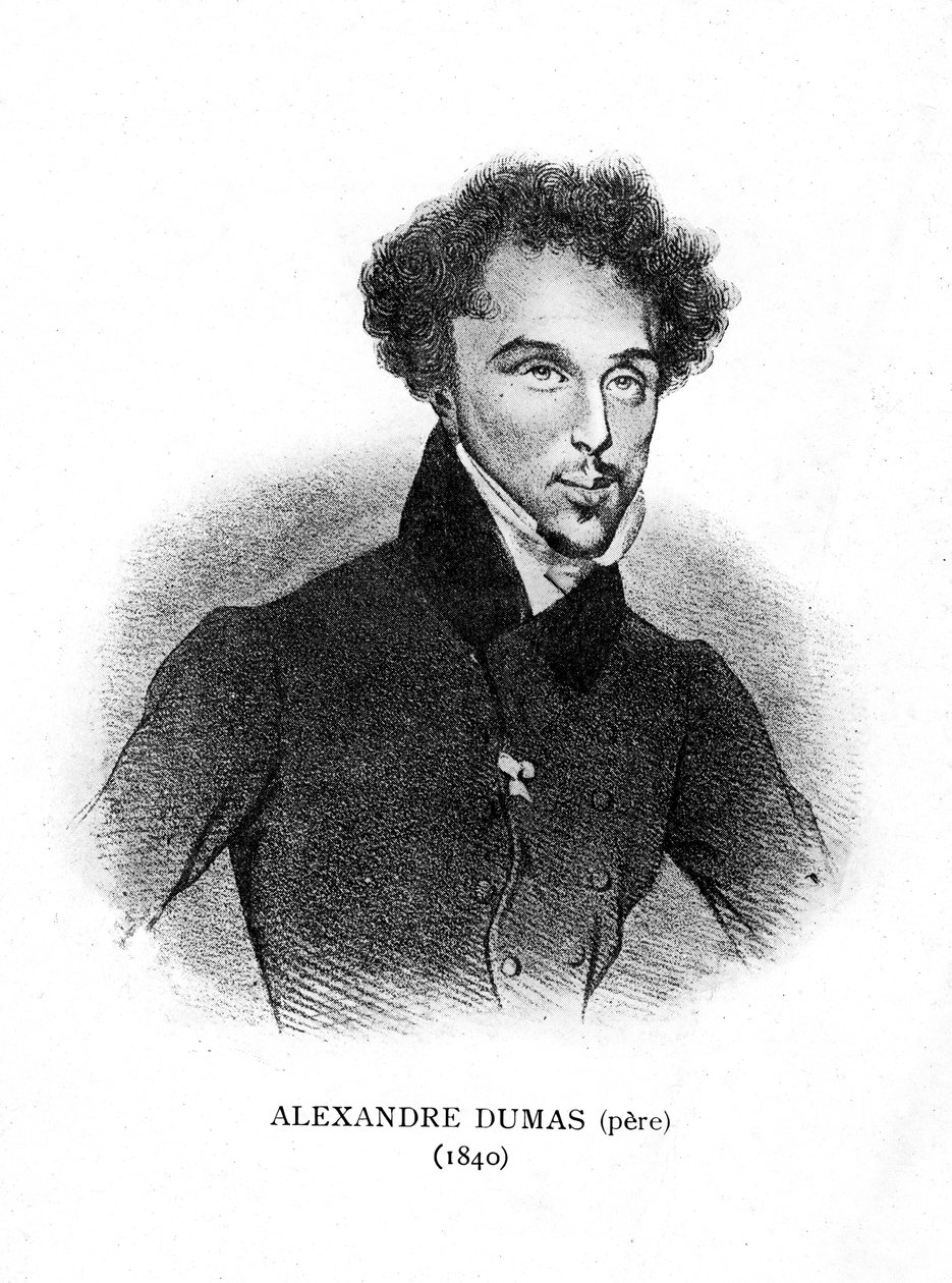 Alexandre Dumas il Vecchio, romanziere e drammaturgo francese, 1840 da Unbekannt