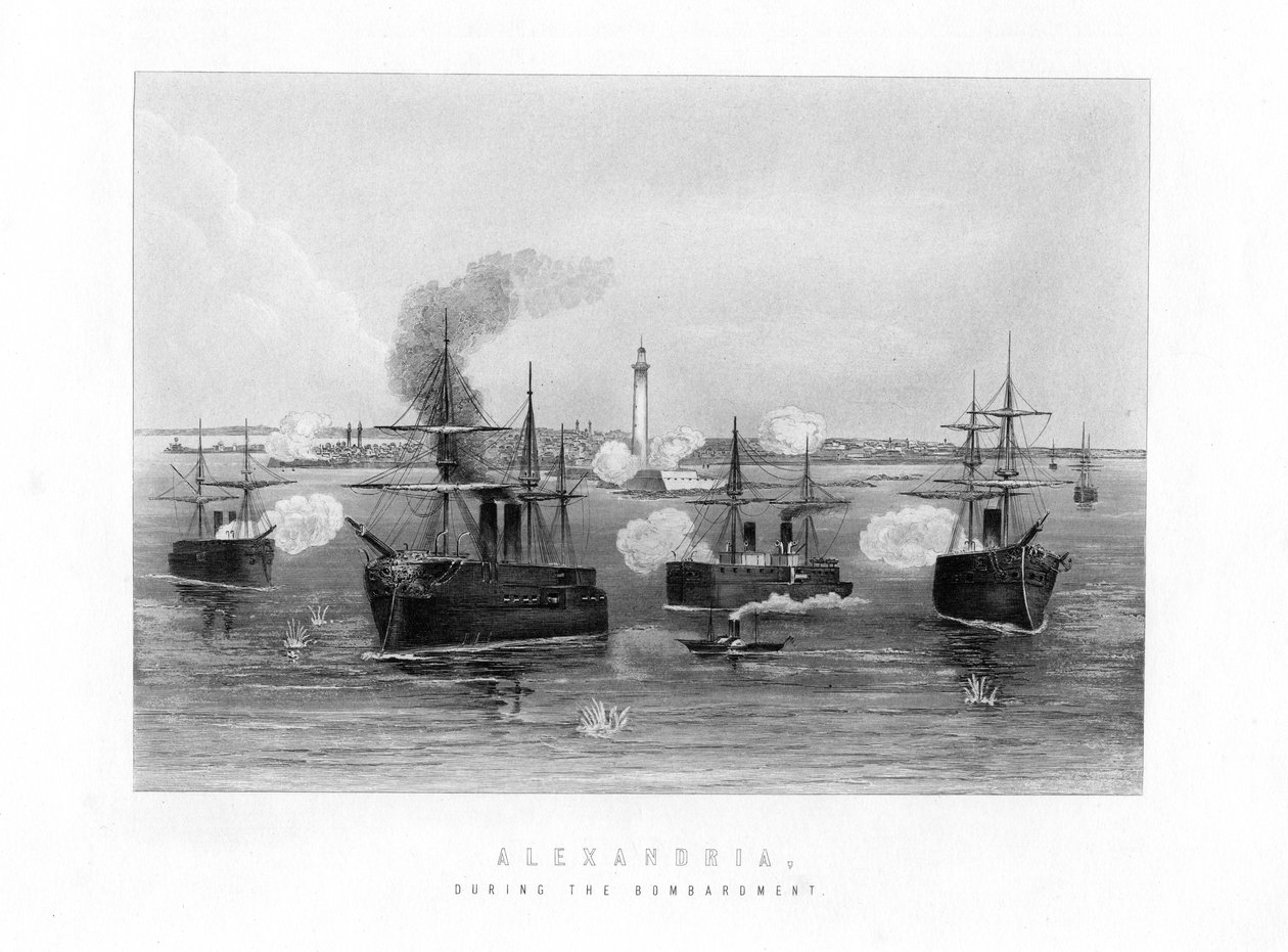Alessandria, durante il bombardamento, 1882, XIX secolo da Unbekannt