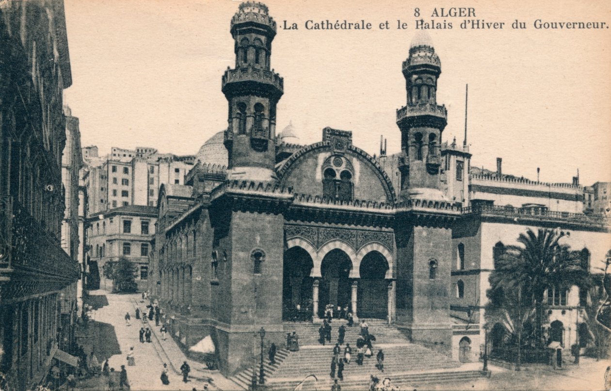 Algeri - La cattedrale e il Palazzo d