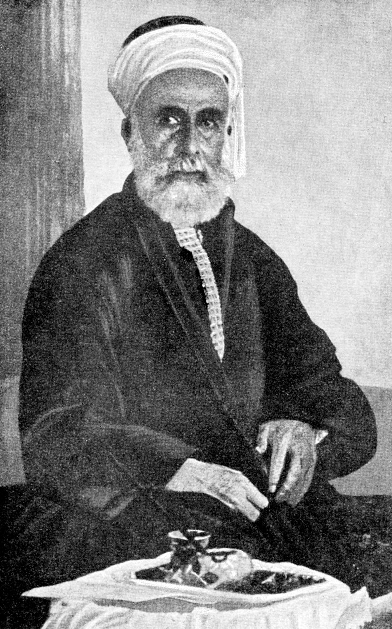 Ali bin Hussein 1879-1935, primo Re di Hejaz Al-Hijaz, Arabia Saudita, 1922 da Unbekannt