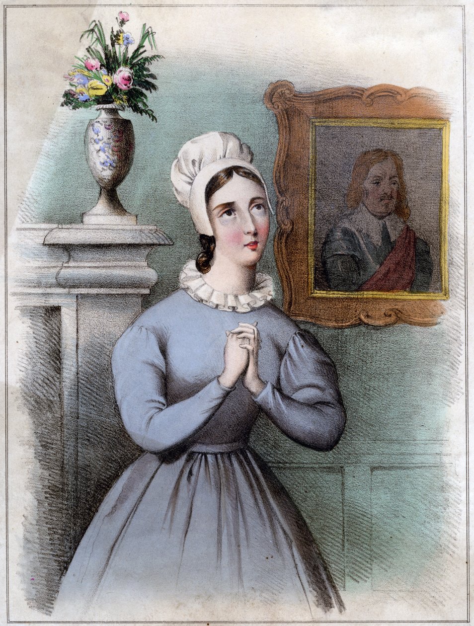 Alice Bridgenorth, un personaggio del romanzo di Walter Scott Peveril del Picco, XIX secolo da Unbekannt