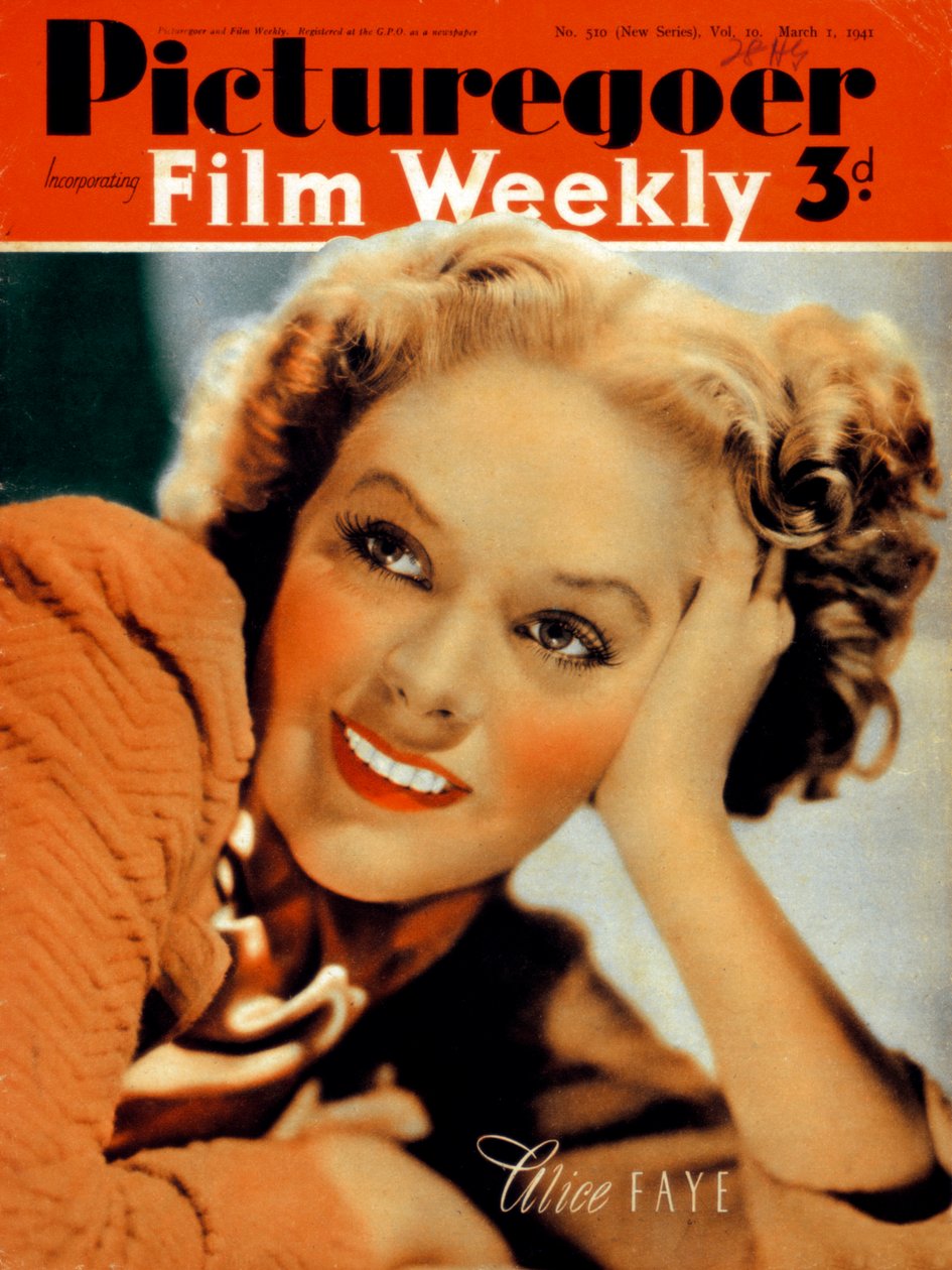Alice Faye 1915-1998, attrice americana da Unbekannt