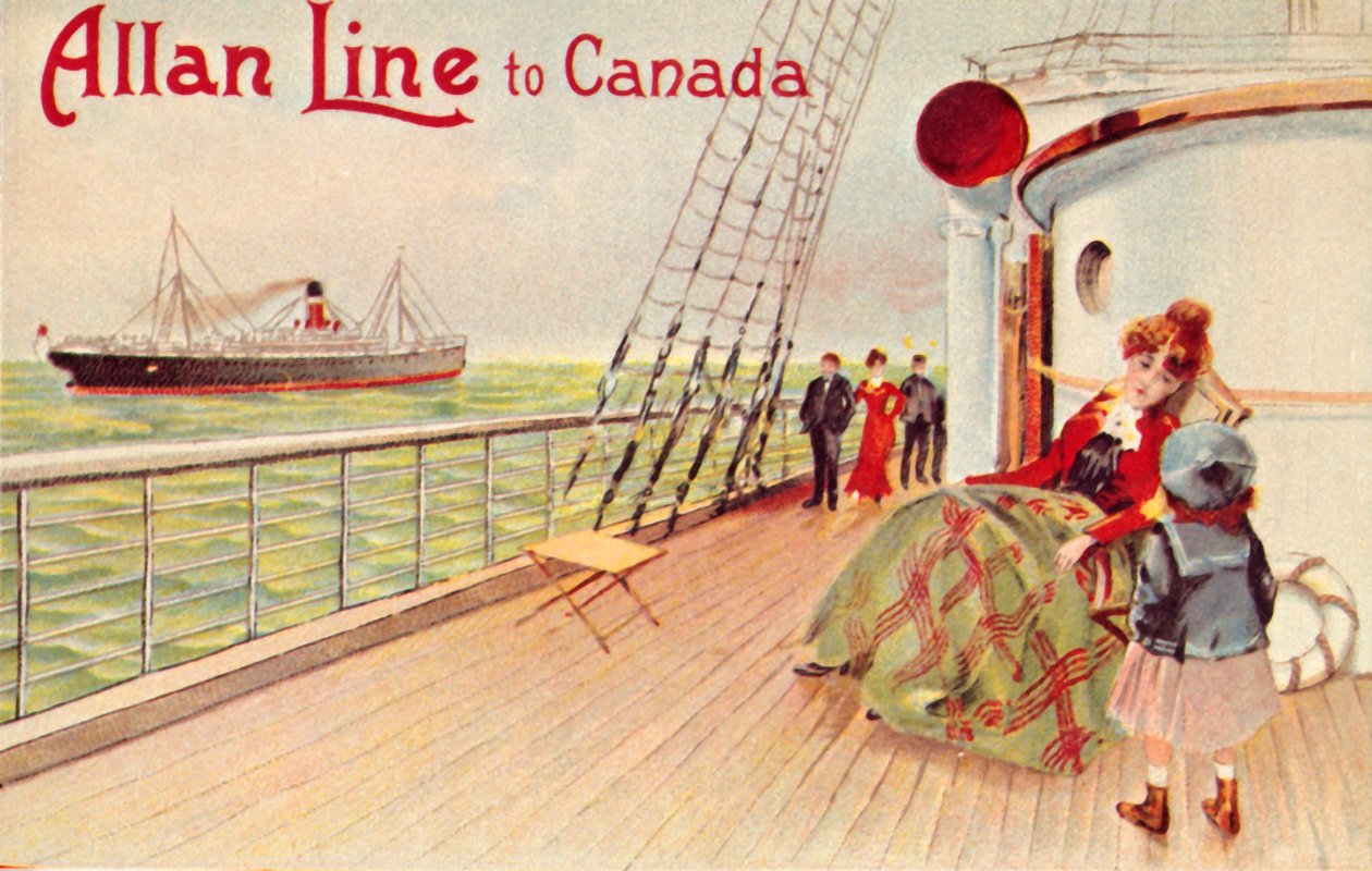 Allan Line per il Canada, c1900 da Unbekannt