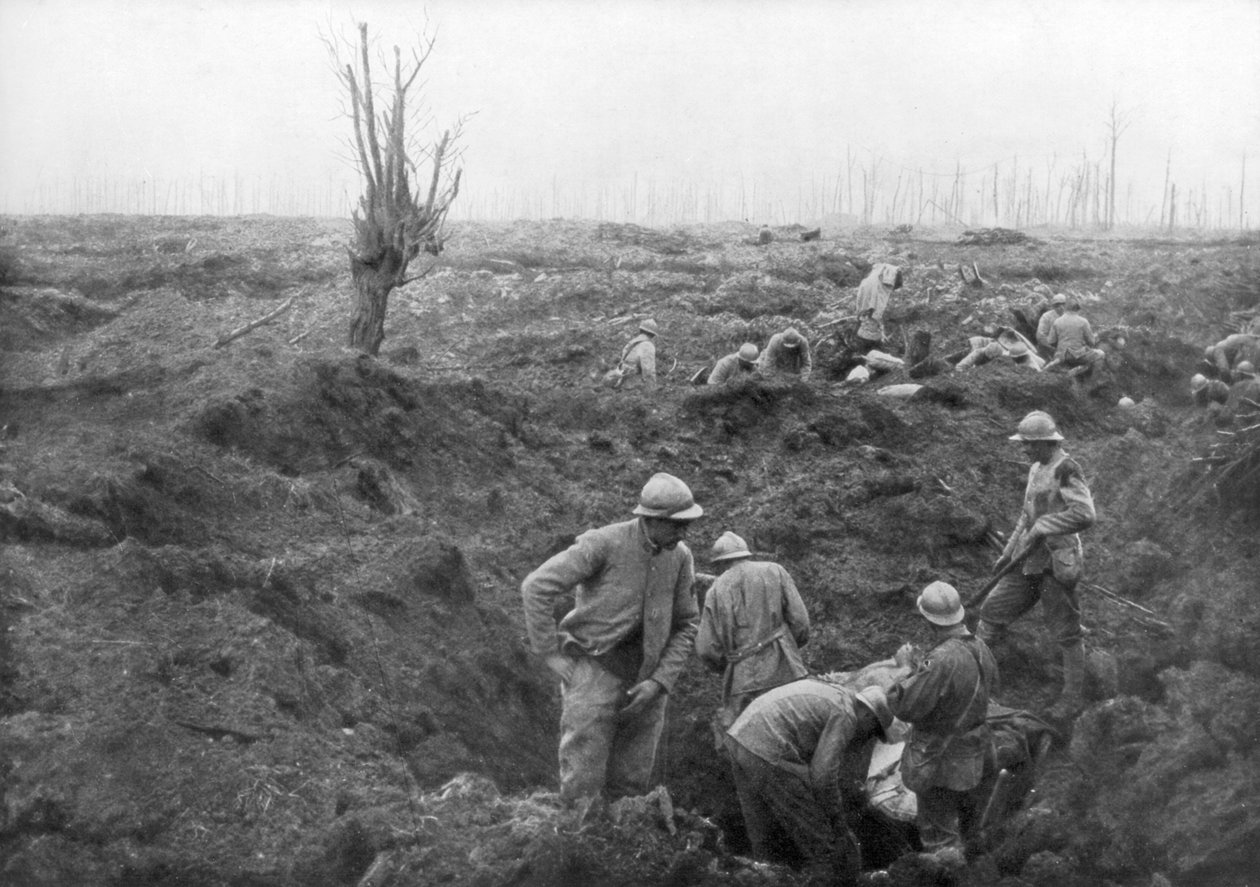 Truppe alleate, 31 luglio 1917 al Canale Yser, Belgio, 1926 da Unbekannt