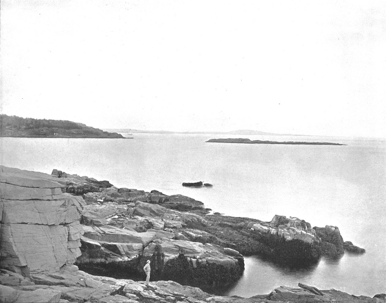 Lungo la costa, Bar Harbor, Maine, USA, c1900 da Unbekannt