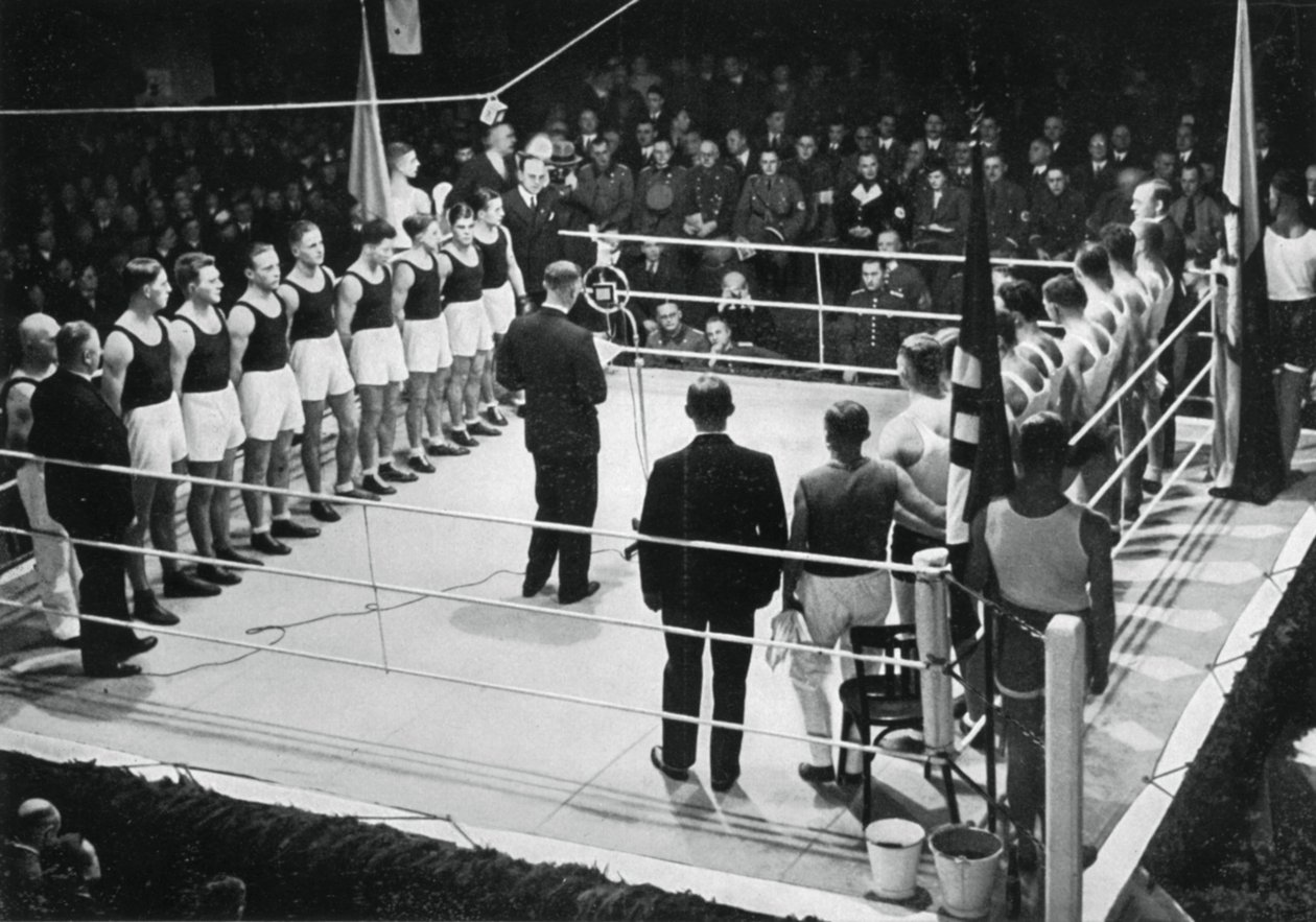 Competizione di boxe amatoriale tra Germania e Polonia, 1936 da Unbekannt