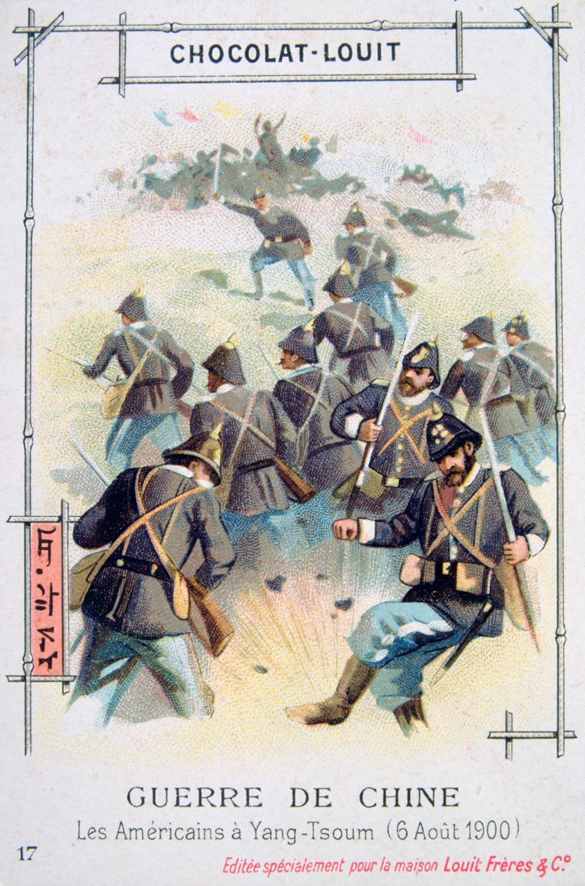Esercito americano a Yang-Tsoum, Cina, Ribellione dei Boxer, 6 agosto 1900 da Unbekannt