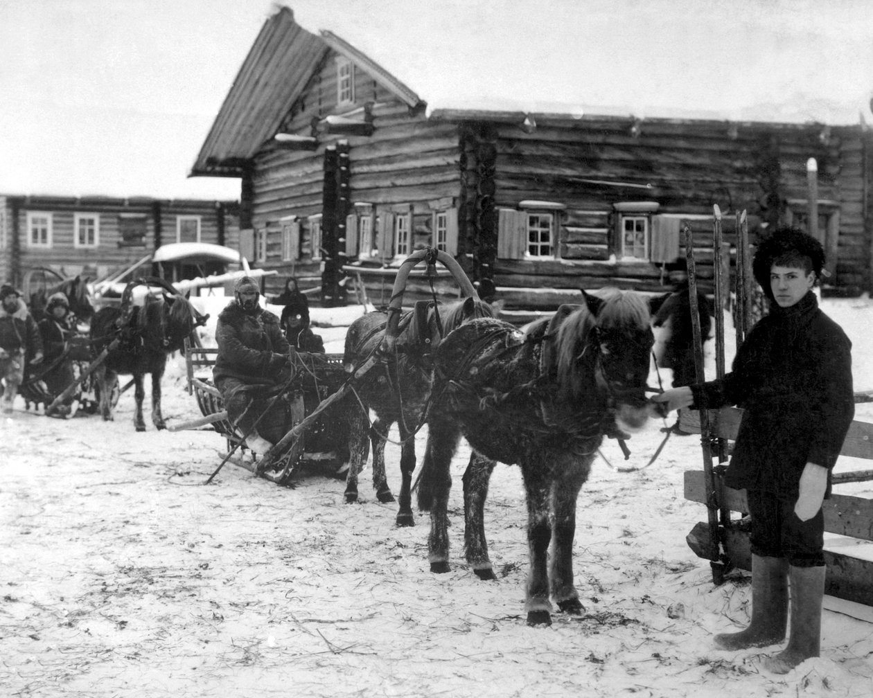 Fanteria americana vicino ad Arkhangel, Russia, dicembre 1918 da Unbekannt