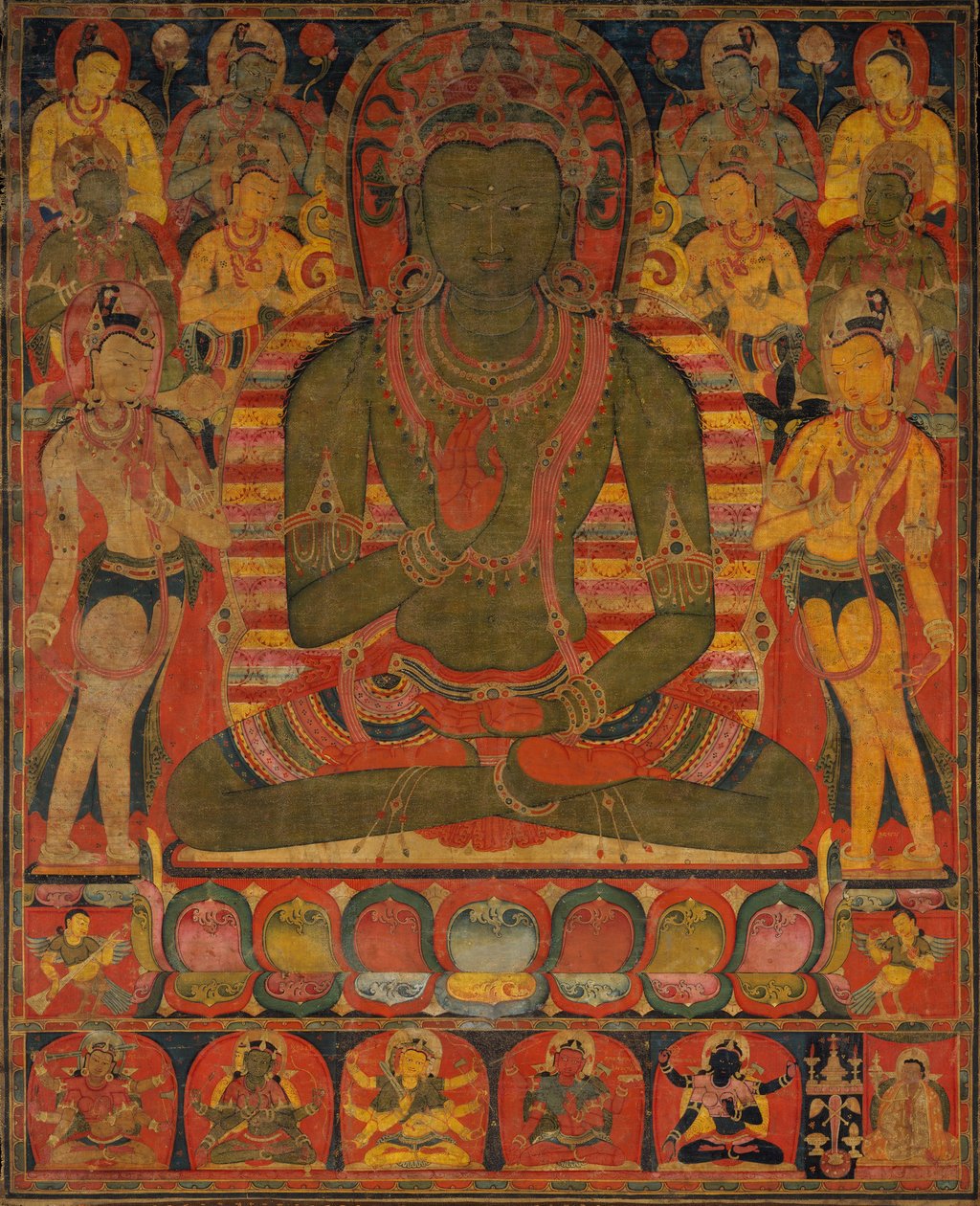 Amoghasiddhi, il Buddha della Terra Pura del Nord da Unbekannt