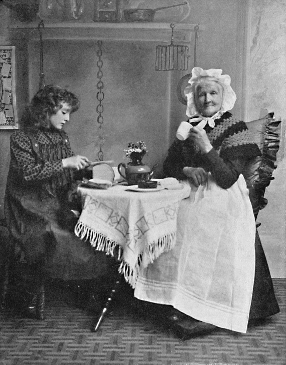 Scena di un cottage inglese da Unbekannt