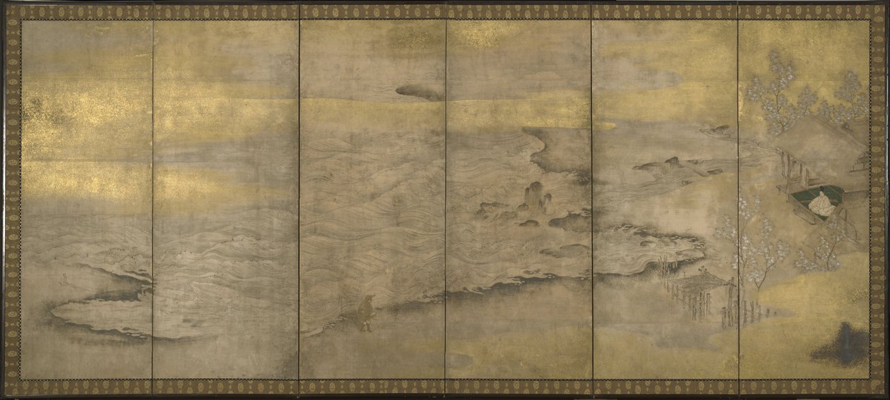 Un imperatore esiliato su Okinoshima, ca. 1600 da Unbekannt