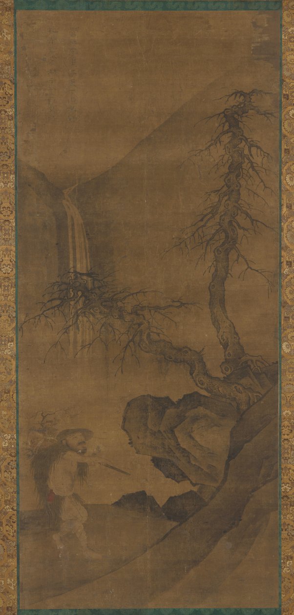 Un raccoglitore di erbe, dinastia Ming, 1368-1644 da Unbekannt