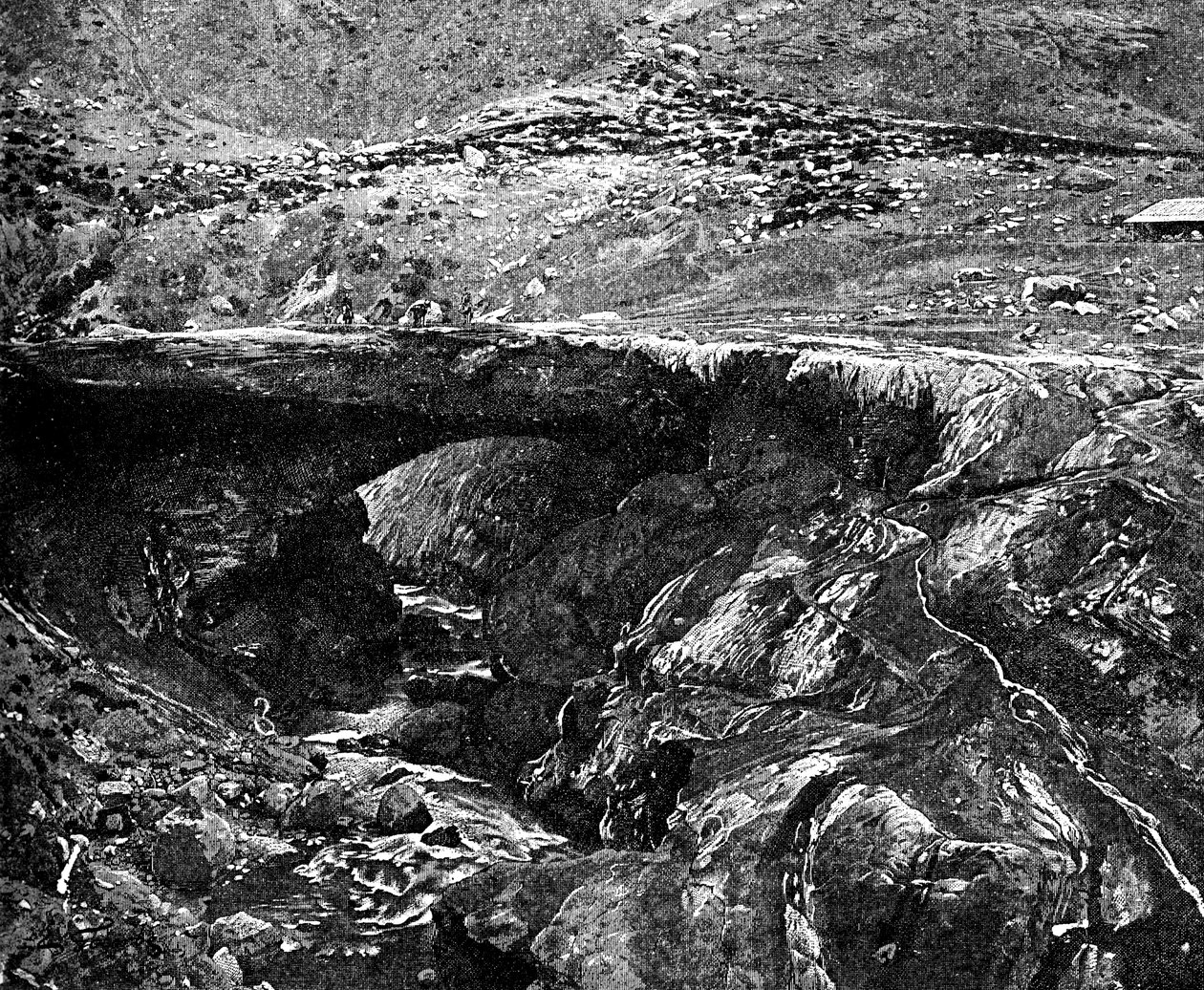 Un ponte Inca, Perù, 1895 da Unbekannt