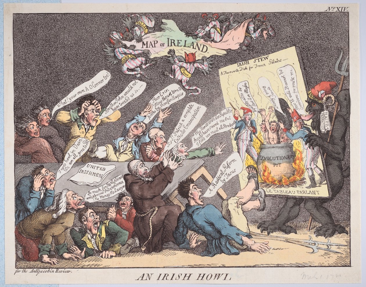 Un ululato irlandese, 1 marzo 1799 da Unbekannt