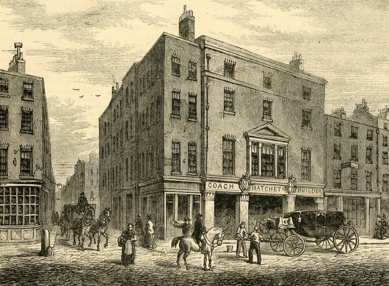 Un vecchio negozio di carrozzieri a Long Acre, 1881 da Unbekannt