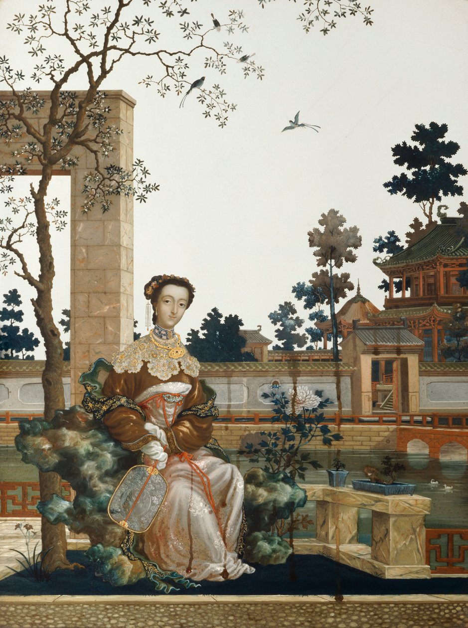 Una bellezza orientale, cinese, c1760 da Unbekannt