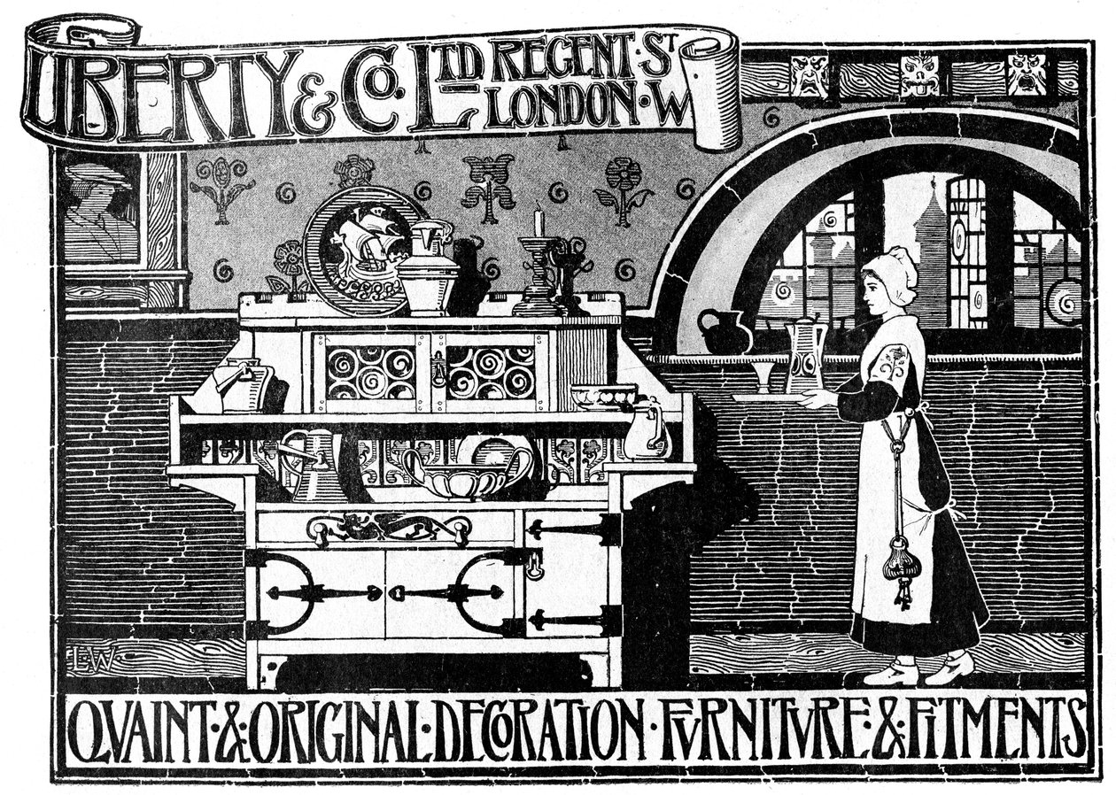 Una pubblicità per Liberty and Co Ltd, 1898 da Unbekannt