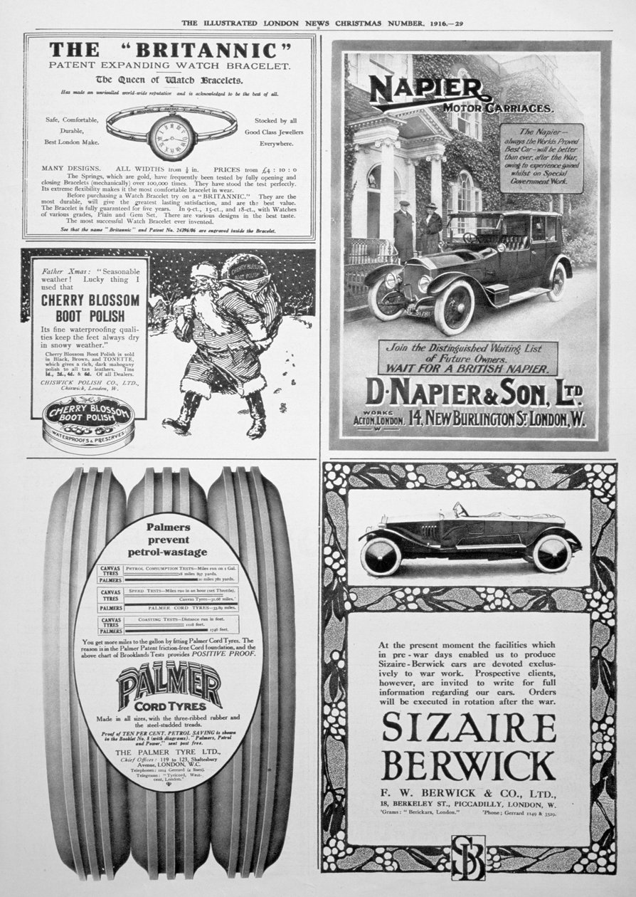 Una pagina pubblicitaria nell