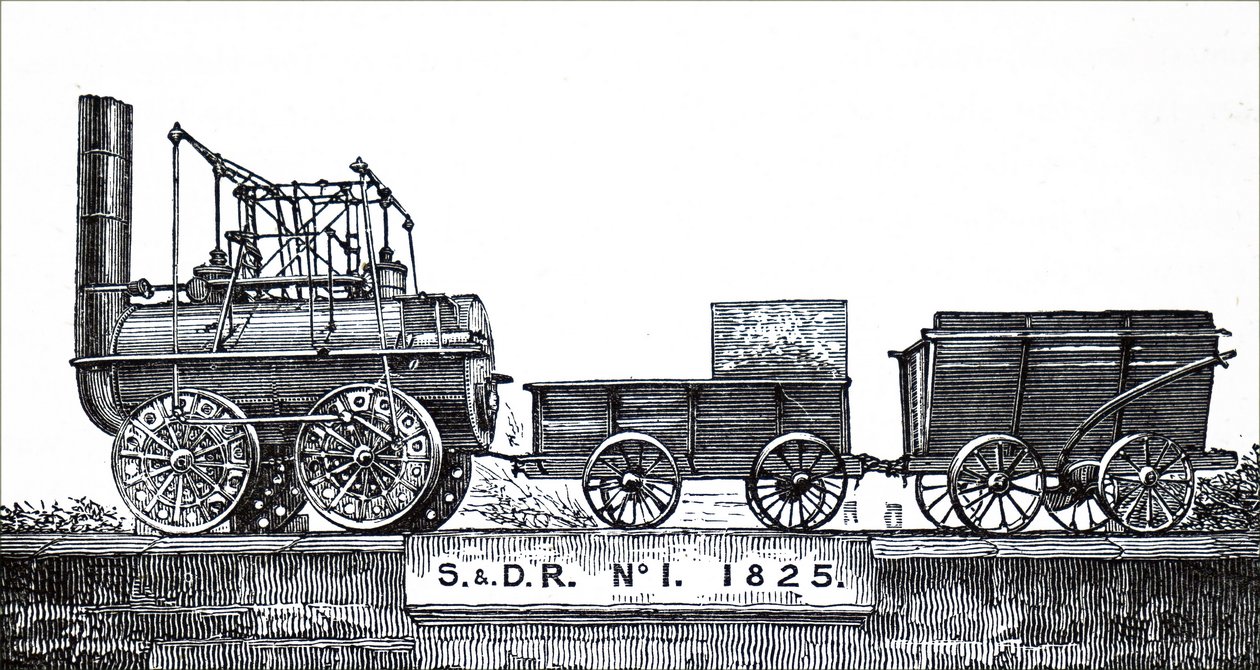 Una locomotiva costruita da George Stephenson da Unbekannt