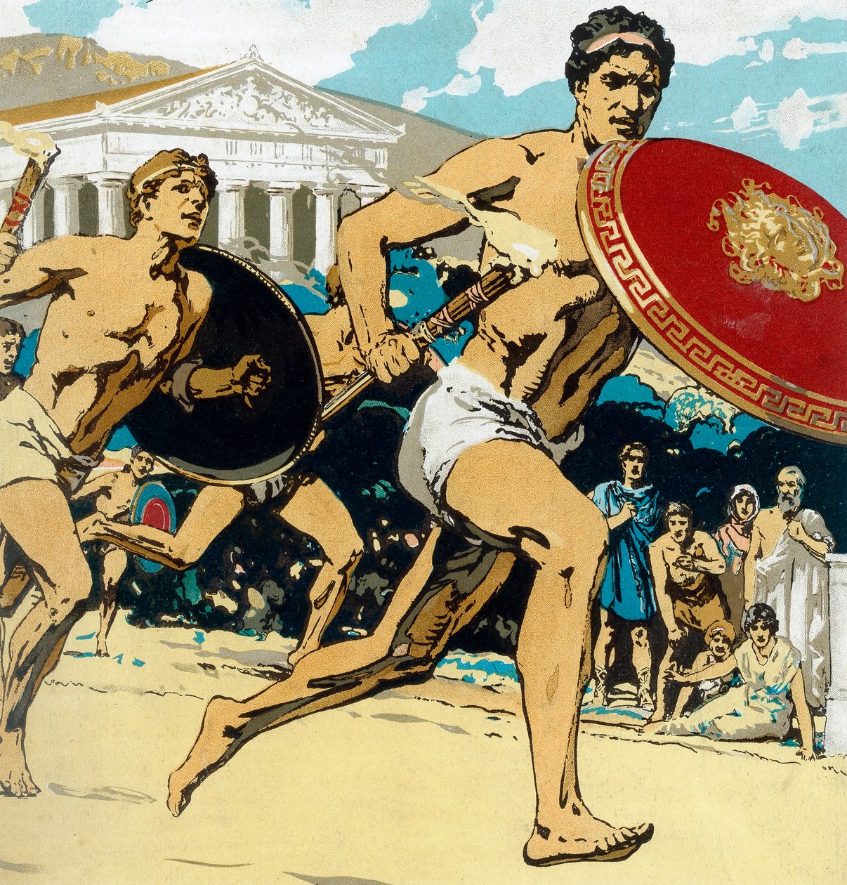 Giochi olimpici antichi: la staffetta, 1922 da Unbekannt